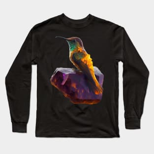 Crystal Hummingbird Long Sleeve T-Shirt